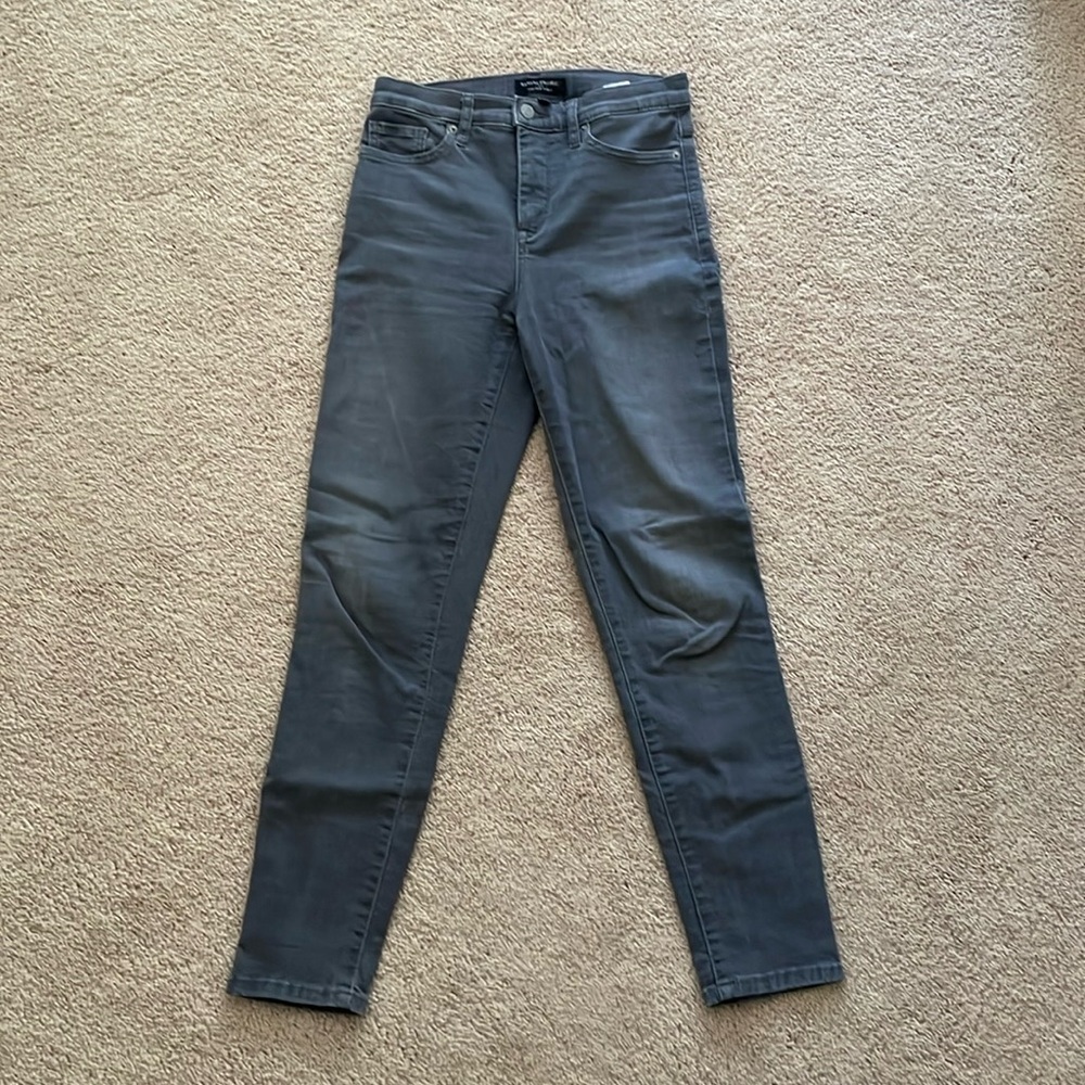 Banana Republic high rise skinny jeans, grey, size 26 / 2